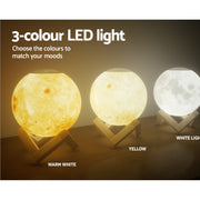 Devanti Aroma Diffuser Aromatherapy Moon Lamp 880ml DIFF-88A-YE