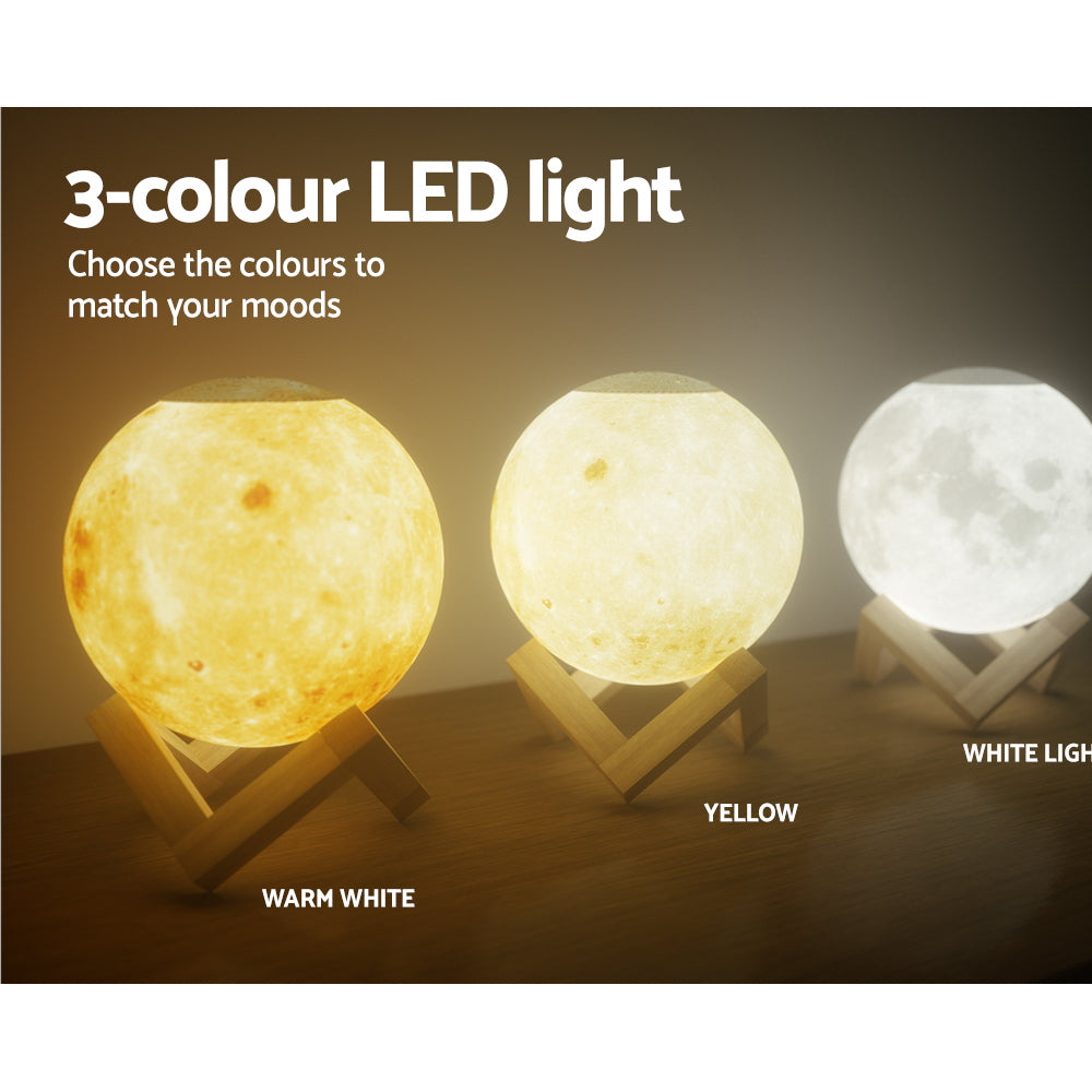 Devanti Aroma Diffuser Aromatherapy Moon Lamp 880ml DIFF-88A-YE