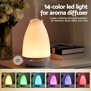 Devanti Ultrasonic Essential Oil Aroma Diffuser Aromatherapy Cool Mist Humidifier w/ LED Light 300ml DIFF-AD925-WH