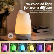 Devanti Ultrasonic Essential Oil Aroma Diffuser Aromatherapy Cool Mist Humidifier w/ LED Light 300ml DIFF-AD926-WH