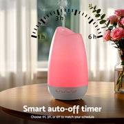 Devanti Ultrasonic Essential Oil Aroma Diffuser Aromatherapy Cool Mist Humidifier w/ LED Light 300ml DIFF-AD926-WH
