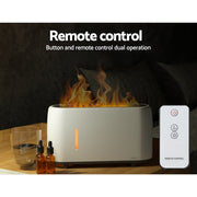 Devanti Aroma Diffuser Aromatherapy Flame 240ml DIFF-HZ003-WH