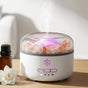 Devanti 150ml Salt Lamp Aroma Diffuser Ultrasonic Humidifier Purifier 7 LED Colors DIFF-SALT02-WH