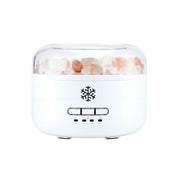 Devanti 150ml Salt Lamp Aroma Diffuser Ultrasonic Humidifier Purifier 7 LED Colors DIFF-SALT02-WH