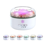 Devanti 150ml Salt Lamp Aroma Diffuser Ultrasonic Humidifier Purifier 7 LED Colors DIFF-SALT02-WH