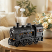 Devanti Train Aroma Diffuser Essential Oil Humidifier 300ml Smoke Ring LED Timer DIFF-TRAIN-BK