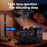 Devanti Train Aroma Diffuser Essential Oil Humidifier 300ml Smoke Ring LED Timer DIFF-TRAIN-BK