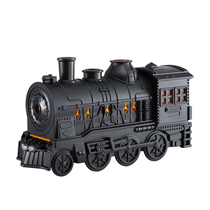 Devanti Train Aroma Diffuser Essential Oil Humidifier 300ml Smoke Ring LED Timer DIFF-TRAIN-BK