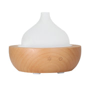 Devanti Aroma Aromatherapy Diffuser LED Oil Ultrasonic Air Humidifier Glass Wood DIFF-X013-LW