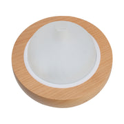 Devanti Aroma Aromatherapy Diffuser LED Oil Ultrasonic Air Humidifier Glass Wood DIFF-X013-LW