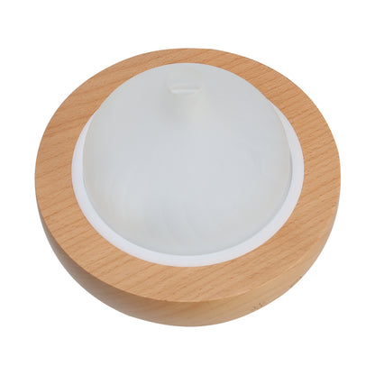 Devanti Aroma Aromatherapy Diffuser LED Oil Ultrasonic Air Humidifier Glass Wood DIFF-X013-LW