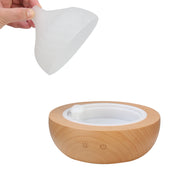 Devanti Aroma Aromatherapy Diffuser LED Oil Ultrasonic Air Humidifier Glass Wood DIFF-X013-LW