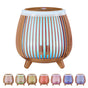 Devanti Ultrasonic Aroma Diffuser Aromatherapy 140ml LED Lights Iron Humidifier Forest Deep Wood DIFF-YX105-LW