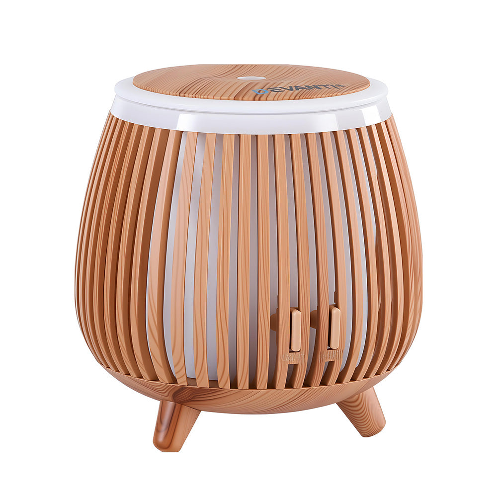 Devanti Ultrasonic Aroma Diffuser Aromatherapy 140ml LED Lights Iron Humidifier Forest Deep Wood DIFF-YX105-LW