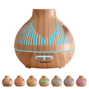 Devanti Ultrasonic Aroma Diffuser Aromatherapy 400ml LED Lights Iron Humidifier Forest Light wood grain DIFF-YX134-LW