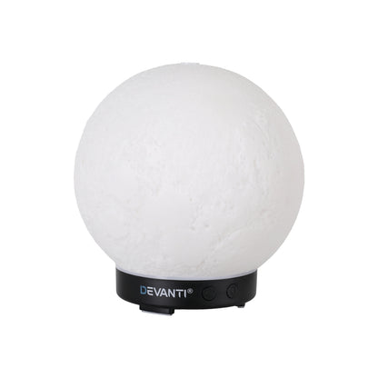 Devanti Ultrasonic Aroma Diffuser Aromatherapy Moon Lamp 100ml DIFF-YX145-WH