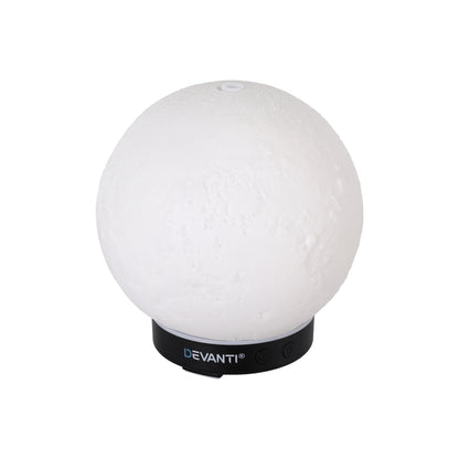 Devanti Ultrasonic Aroma Diffuser Aromatherapy Moon Lamp 100ml DIFF-YX145-WH
