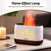 Devanti Aroma Diffuser Aromatherapy Flame 200ml DIFF-YX1689-WH