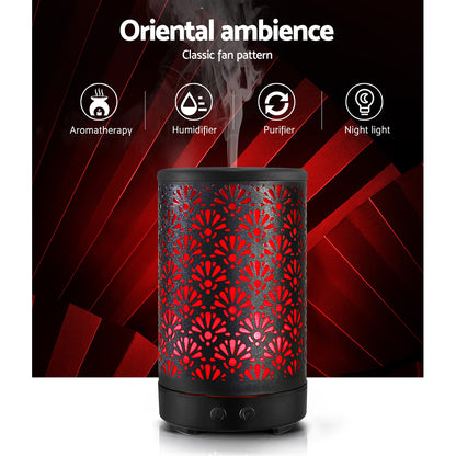 Devanti Aroma Diffuser Aromatherapy Black 100ml DIFF-YX181-LW