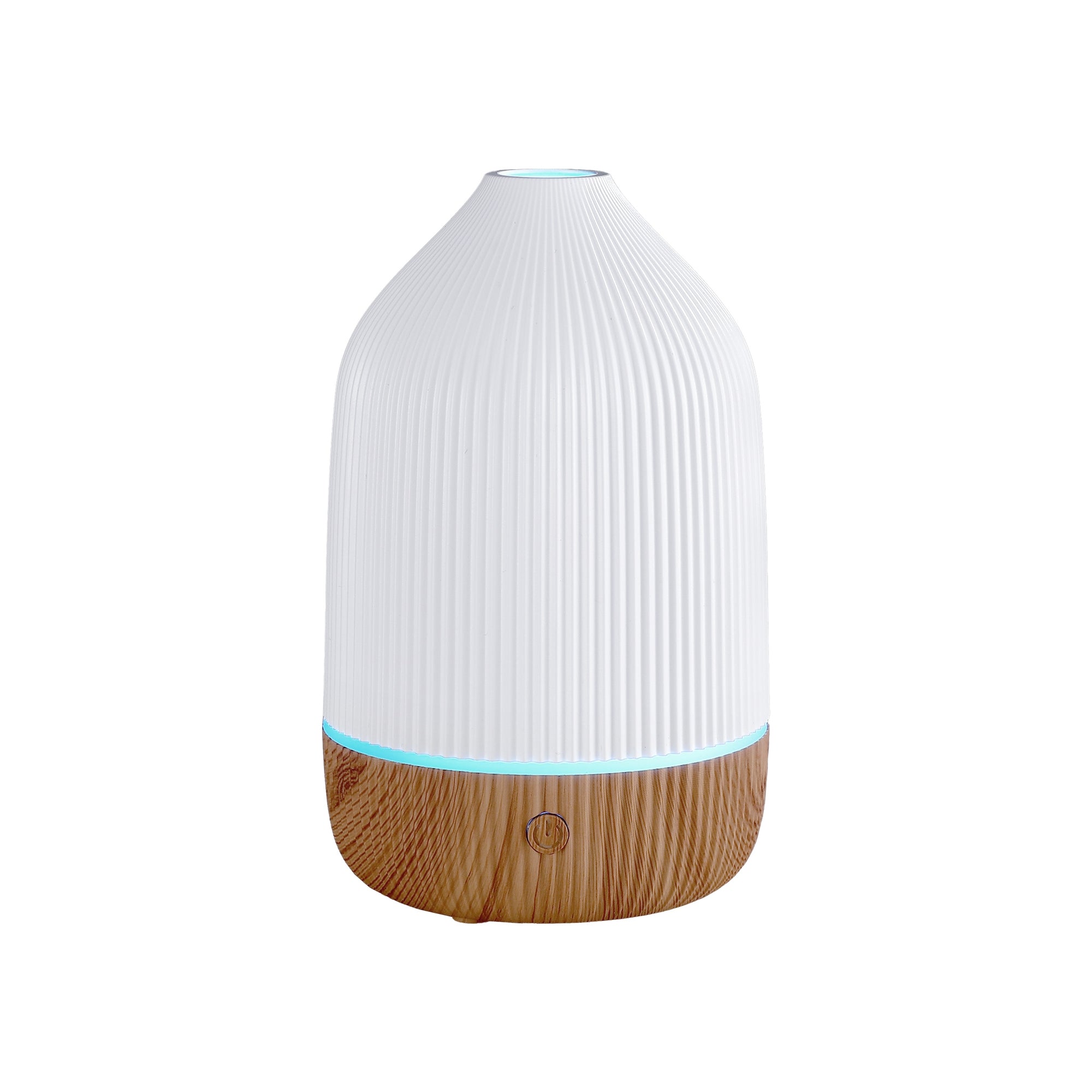Devanti Ultrasonic Aroma Diffuser Aromatherapy 100ml LED Lights Iron Humidifier Forest DIFF-YX2009-LW