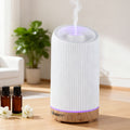 Devanti Ultrasonic Aroma Diffuser Aromatherapy 200ml LED Lights Iron Humidifier Forest DIFF-YX211-LW