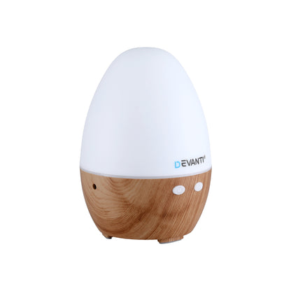 Devanti Ultrasonic Aroma Diffuser Aromatherapy 130ml LED Lights Iron Humidifier Forest DIFF-YX333-LW
