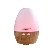 Devanti Ultrasonic Aroma Diffuser Aromatherapy 130ml LED Lights Iron Humidifier Forest DIFF-YX333-LW