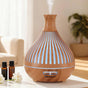 Devanti Ultrasonic Aroma Diffuser Aromatherapy 400ml LED Lights Iron Humidifier Forest Light wood grain DIFF-YX350-LW