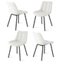 Artiss 4x Dining Chairs Velvet Tufted Kitchen Lounge Cafe Accent Chair Beige DINC-K-799-BGX4