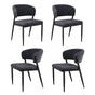 Artiss Dining Chairs Set of 4 Linen Fabric Soft Upholstered Chairs Charcoal