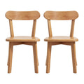 Artiss 2x Dining Chairs Wooden Kitchen Accent Chair Cafe Lounge Rubber Wood DINC-L-RUB-WDX2