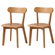 Artiss 2x Dining Chairs Wooden Kitchen Accent Chair Cafe Lounge Rubber Wood DINC-L-RUB-WDX2