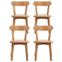 Artiss 4x Dining Chairs Wooden Kitchen Accent Chair Cafe Lounge Rubber Wood DINC-L-RUB-WDX4