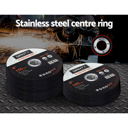 Giantz 200-Piece Cutting Discs 4" 100mm,Giantz 200pcs 4" Cutting Discs 100mm Angle Grinder Thin Cut Off Wheel DISC-CD-100MM-200P