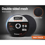 Giantz 25-Piece Cutting Discs 4" 100mm,Giantz 25pcs 4" Cutting Discs 100mm Angle Grinder Thin Cut Off Wheel DISC-CD-100MM-25P