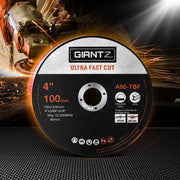 Giantz 25-Piece Cutting Discs 4" 100mm,Giantz 25pcs 4" Cutting Discs 100mm Angle Grinder Thin Cut Off Wheel DISC-CD-100MM-25P