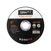 Giantz 50-Piece Cutting Discs 5" 125mm Angle Grinder Thin Cut Off Wheel Metal DISC-CD-125MM-50P