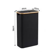 Artiss Laundry Basket with Removable Bag Foldable Black DIY-BATH-BK