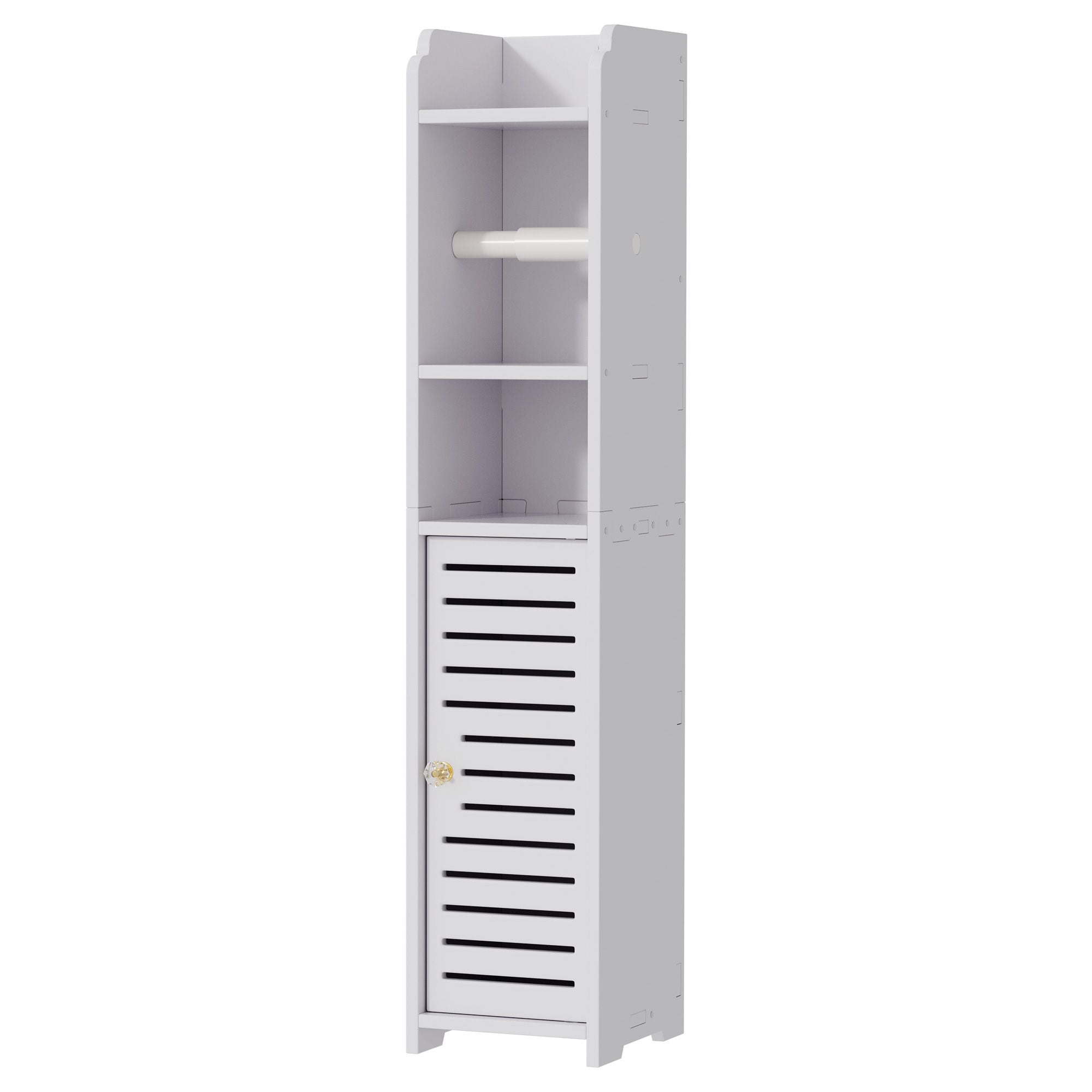 Artiss 2X Bathroom Cabinet Toilet Roll Holder 76cm DIY-BATH-LVD01-WHX2