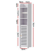 Artiss 2X Bathroom Cabinet Toilet Roll Holder 76cm DIY-BATH-LVD01-WHX2