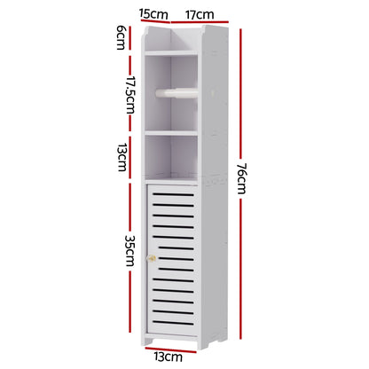 Artiss 2X Bathroom Cabinet Toilet Roll Holder 76cm DIY-BATH-LVD01-WHX2