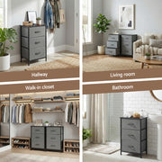 Artiss Chest of 3 Drawers Storage Dresser Tallboy Grey DIY-CDR-3D-GY
