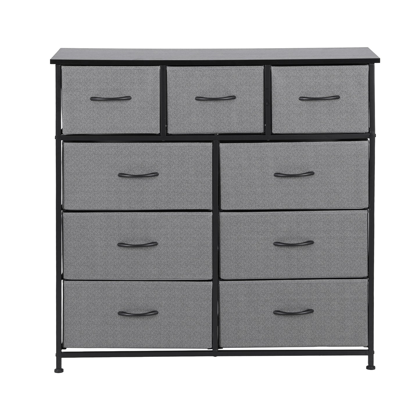 Artiss Chest of 9 Drawers Storage Dresser Tallboy Dark Grey DIY-CDR-9D-DA-GY
