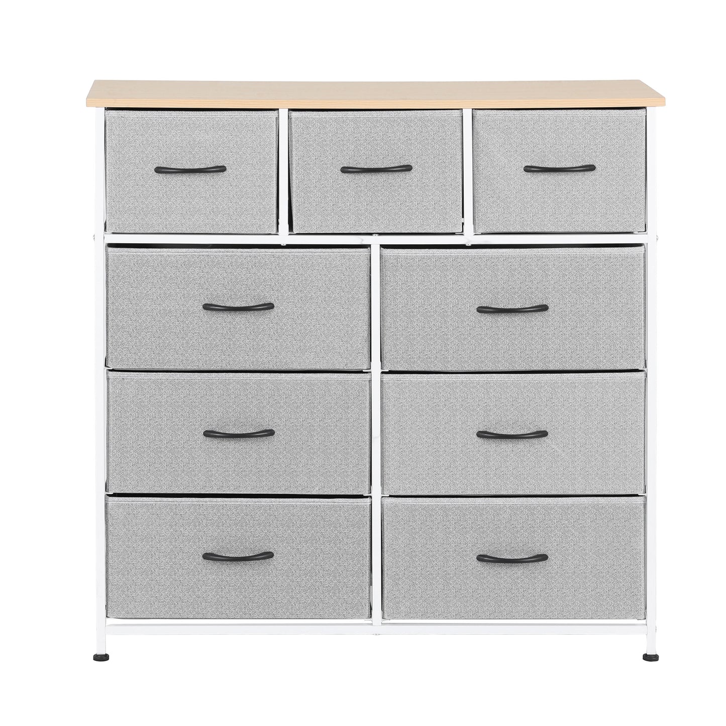 Artiss Chest of 9 Drawers Storage Dresser Tallboy Light Grey DIY-CDR-9D-LI-GY