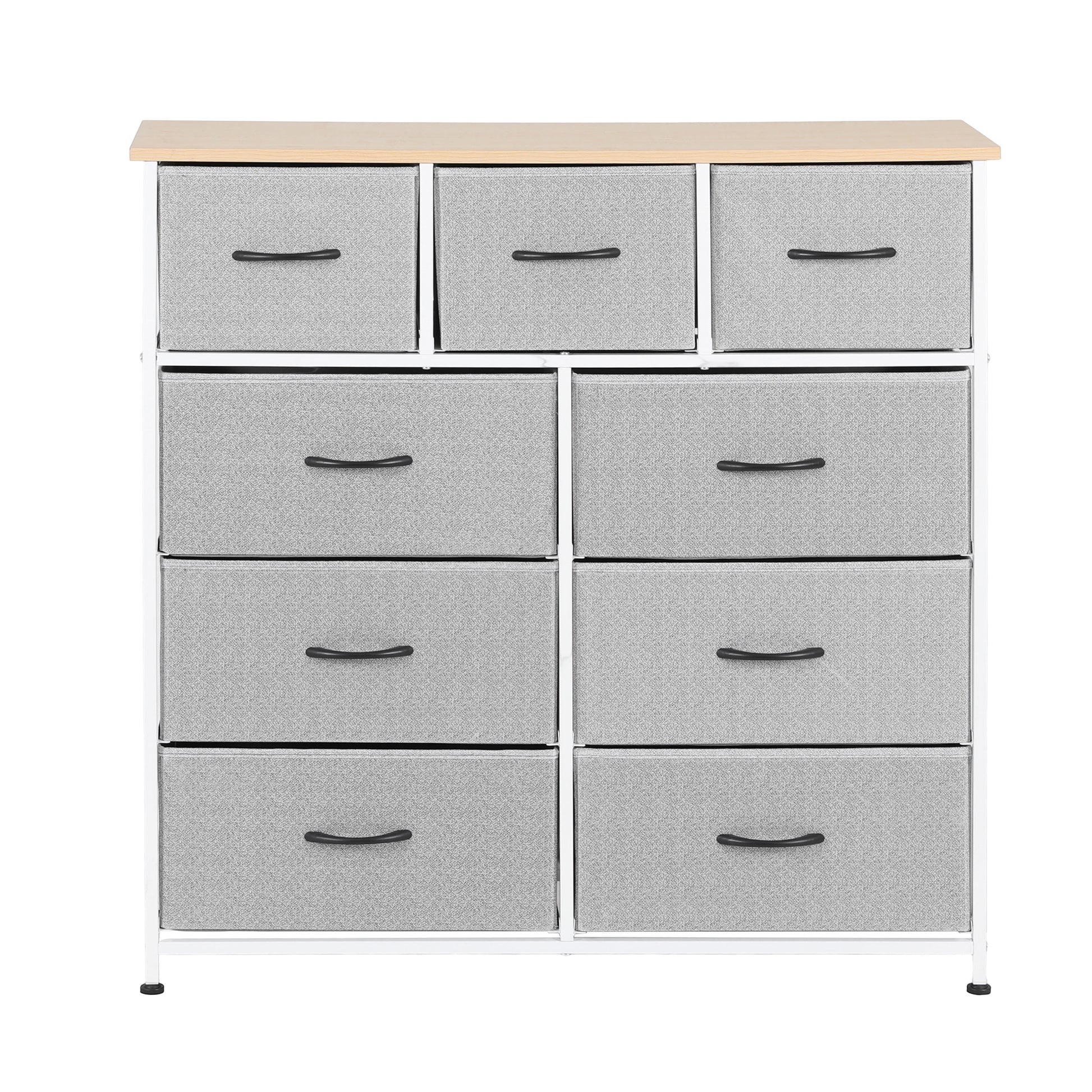 Artiss Chest of 9 Drawers Storage Dresser Tallboy Light Grey DIY-CDR-9D-LI-GY