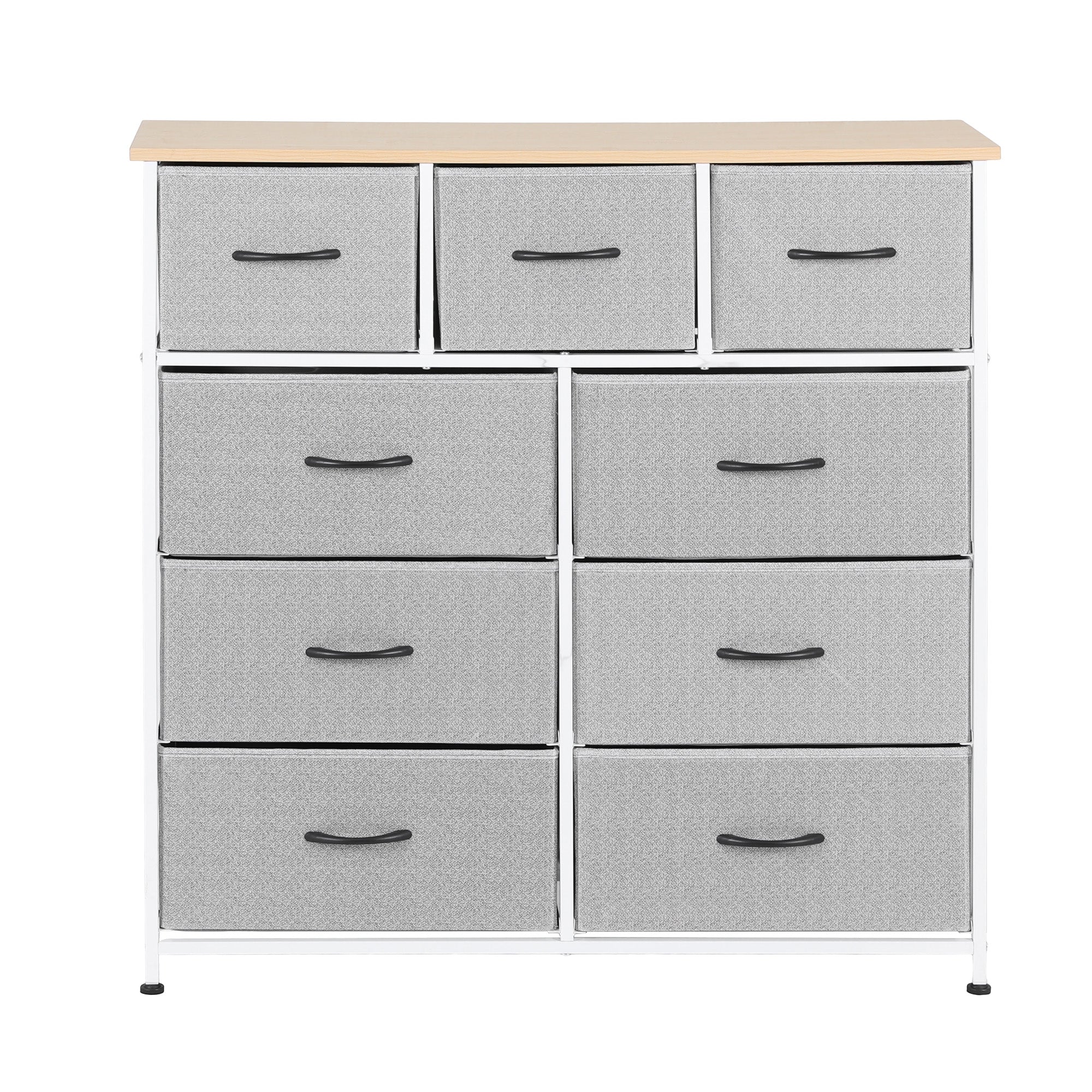 Artiss Chest of 9 Drawers Storage Dresser Tallboy Light Grey DIY-CDR-9D-LI-GY