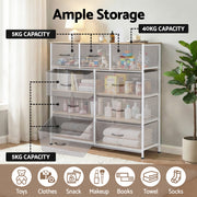 Artiss Chest of 9 Drawers Storage Dresser Tallboy Light Grey DIY-CDR-9D-LI-GY