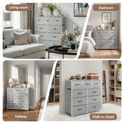 Artiss Chest of 9 Drawers Storage Dresser Tallboy Light Grey DIY-CDR-9D-LI-GY