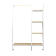 Artiss Wardrobe Clothes Rack Airer Coat Stand 150cm DIY-CR-12-2MT-WH