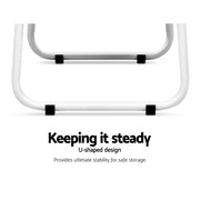 Artiss Wardrobe Clothes Rack Airer Coat Stand 150cm DIY-CR-12-2MT-WH